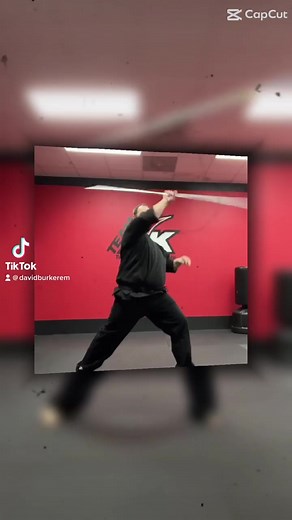 David is getting back into training. Look at him go. He looks great! #teamamericankarate #martialarts #blackbelt #bo #tricking #karate #americankarate #fight #sportmartialarts #cobrakai #tkd