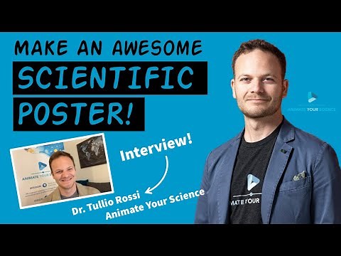 How to design an award-winning conference poster | Dr. Tullio Rossi, Animate Your Science Interview