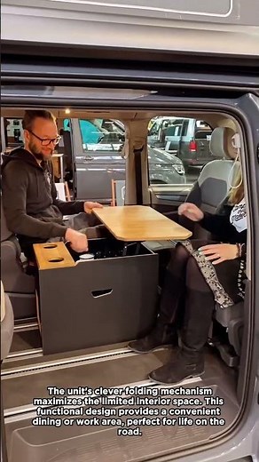 Convertible Table System for a Camper Van