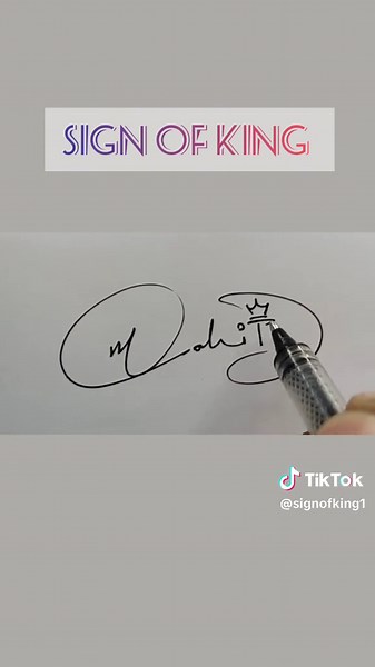 Sign of King on TikTok
