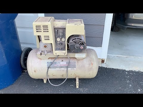Vintage Craftsman Air Compressor Rescue From Scrap! ---Part 1