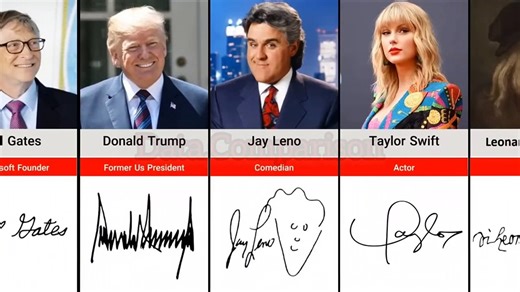 "The Most Impressive Signatures from Celebrities"