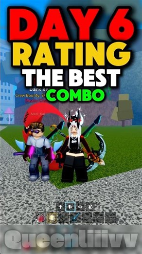 RATING THE BEST COMBO ON BLOX FRUITS DAY 6 | #Shorts #bloxfruits #roblox #onepiece ‪@Arcei_kai‬