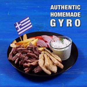 1M views · 3.3K reactions | Authentic gyro the way it is made in Greece. Tzatziki recipe here: https://goo.gl/nO8OVN | Nóstimo | Facebook