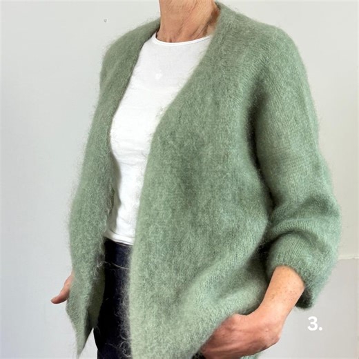 Sage Mohair Cardigan for Women | Handmade Soft Knitwear | Elegant Wedding Guest Outfit | Warm Feminine Layer | Thoughtful Gift for Her | - Etsy