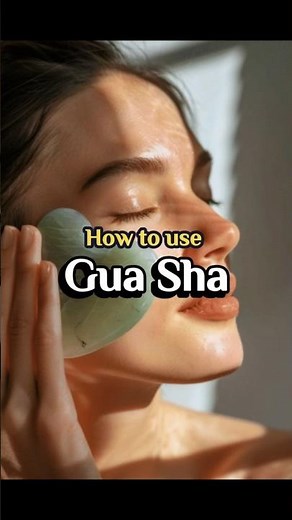 Gua Sha Routine for Glowing Skin | How to Use Gua Sha Correctly #skincare #trending #glowup #tips