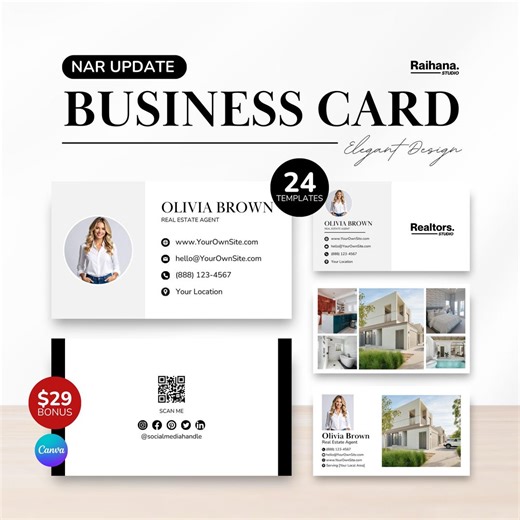 Real Estate Business Card Classic Templates for Realtors, Business Card Classic Templates Bundle for Realtors, Real Estate Business Card - Etsy Australia