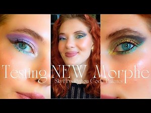 Testing Morphe ChromaPlus | Python Code & Sky-Fi Palettes Review + 2 Eye Looks