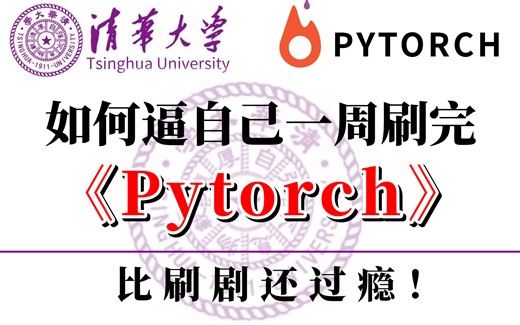 爆赞！清华大学：Pytorch深度学习实战课程，从入门到精通，全面精讲！