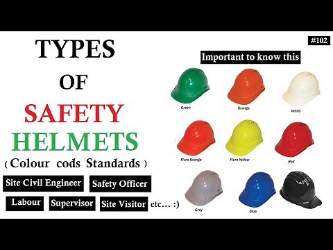 Safety Helmet colour codes standards | Which one is for Site Engineer, Supervisor, Safety officer
