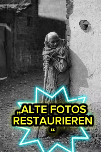 Altes Familienfoto restaurieren | Vorher / Nachher