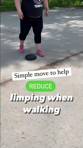 Reduce limping when walking with this simple exercise #osteoarthritis