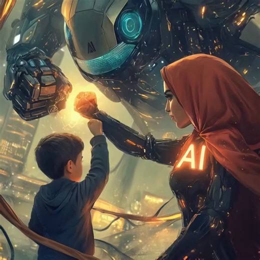 👩‍🦳💥 Meet the Supermom Who Fights Monsters with AI Power! 🚀 🦸‍♀️ Forget capes, this superhero mom’s got something WAY cooler—AI! Watch as this mom takes on a robotic monster (yup, you heard that right) with a punch so powerful, it glows! 🌟 👩‍👦 As she shields her son from the dangers, she shows us that the power of a mother’s love is unstoppable. And what better way to fight for her kids’ future than with a little AI magic? ✨ 🔥 Hit ‘Like’ if you want more AI-powered moms saving the day!