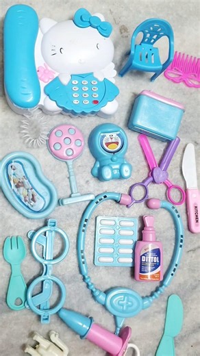 Hello kitty Doctor 💊 Set Miniature Cooking Toys ASMR kichen video #blippo #kawaiibox #kawaiiworld