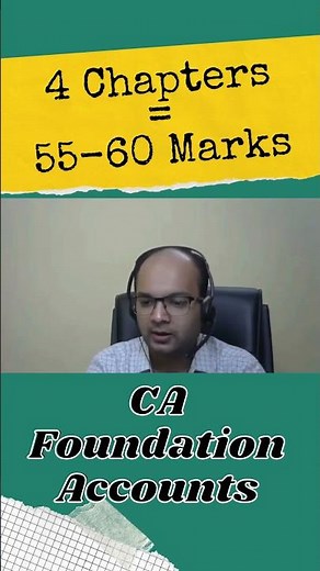4 Chapters = 60 Marks Guaranteed in Accounts | CA Foundation May 2025 #shots