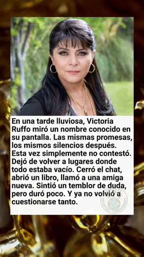 Victoria Ruffo deja de volver al vacío y se afirma