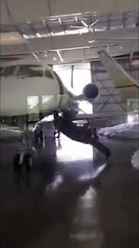 Hangar Fills With Fire-Suppression Foam While Maintenance Crew Inside