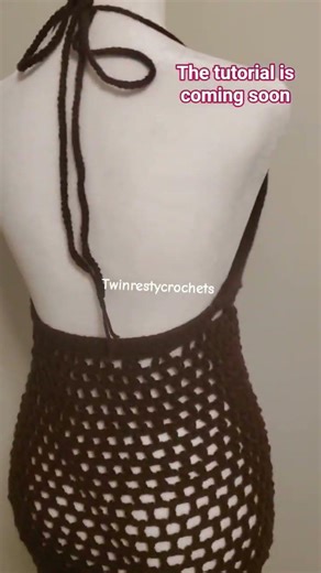 Beach cover up tutorial is coming soon #crochetdress #beginners