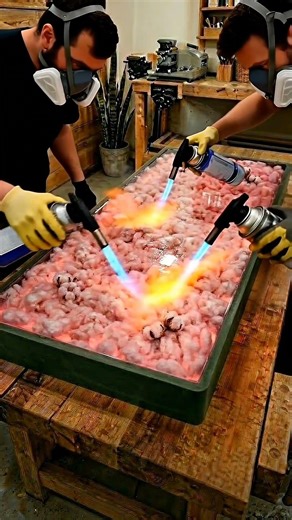 DIY Glowing Cloud Table: Satisfying Pink Epoxy Resin Build! ☁️