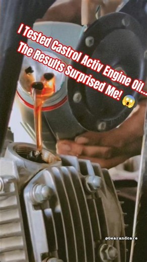 Best Engine Oil for Every Bike? Castrol Activ Honest Review | #oil #castroloil #shorts