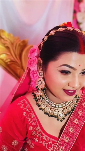 Priyanka Debnath on Instagram: "📍Today Reception bride 💄 Upcoming bridal booking open Cont:7085605792📞#highlight #everyone #viral #fllowers #reels"