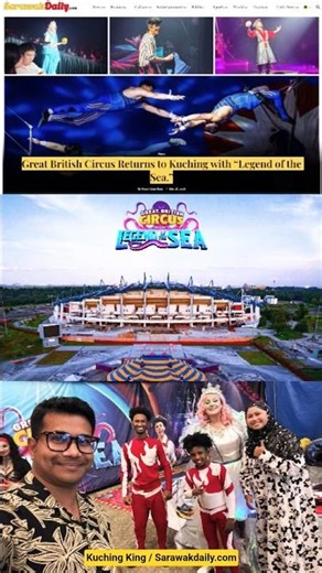 Great British Circus in Kuching 🔥 #shorts #short #youtubeshorts