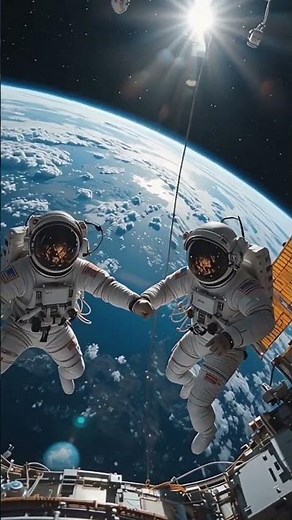 🌌👨‍🚀The Reality of Spacewalk: Maintaining the International Space Station#space #nasa #ai