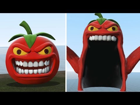 EVOLUTION OF PSYCHO TOMATO INTO A GIANT SEA MONSTER! — Roblox Hungry Worms in Garry’s Mod