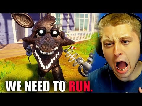 IGNITED FOXY IN HELLO NEIGHBOR MOD IS INSANE