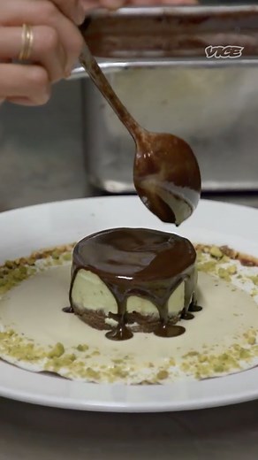 Semifreddo is a classic Italian dessert that literally translates to "half-frozen." It has the texture of a frozen mousse, fluffy and sweet. Watch an award-winning pastry chef show you all the steps to making a five-star pistachio semifreddo. | Munchies