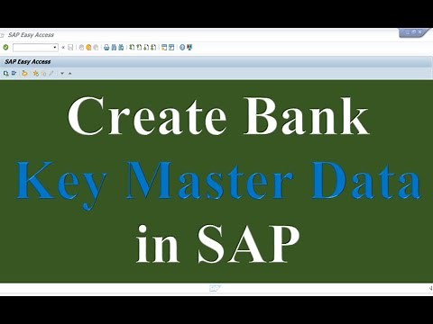 How to Create Bank Key in SAP