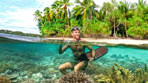 Trapped in a hidden lagoon - and something was moving beneath us