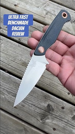 Benchmade Dacian Ultra Fast Review. Magnacut on denim micarta.