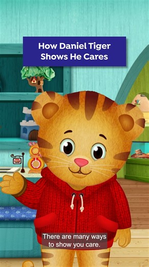 Daniel Tiger's Neighborhood on Instagram: "Daniel’s here to remind us that there are lots of ways to show you care ❤️"