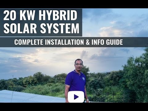 20 kW Hybrid Solar System Installed!