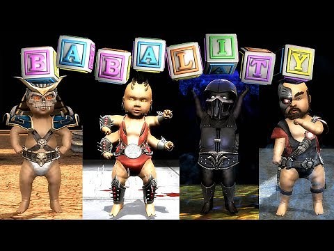 Mortal Kombat - ALL BABALITIES @ 4K 60ᶠᵖˢ ✔