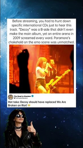The B-Side That Ruled 2009 🖤 #Paramore #EmoNostalgia #HayleyWilliams #LiveMusic