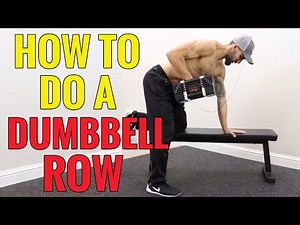 How to Do a One-Arm Dumbbell Row CORRECTLY