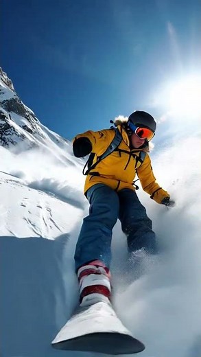 Extreme Skiing Adventure: Speed, Powder, and Thrill on the Slopes! #skiing #snow