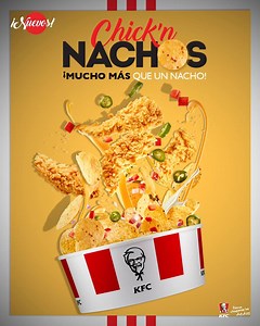 Lo más increíble para compartir este fin de semana se resume en los nuevos Chick’N Nachos de KFC. Los vas a amar. #ParaChuparseLosDedos | KFC