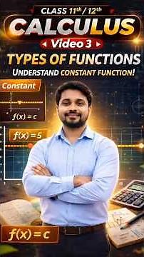 What is Constant Function? | Calculus Series Video 3 | Functions Basics #calculus #12thmaths