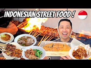 Eating the BEST Indonesian Street Food in Jakarta 🇮🇩 Indonesia Street Food Tour!
