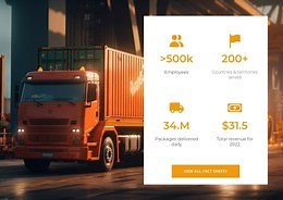 Facts and figures around the globe - Html Code Example by Nicepage