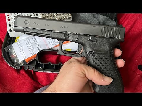 Glock 41 Gen 4 MOS unboxing and first impressions with holster tips