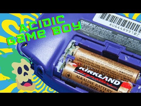 Fixing Acid Damage on a Game Boy Advance – Replacing Battery Terminals