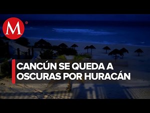 Cancún en penumbra por Huracán Delta