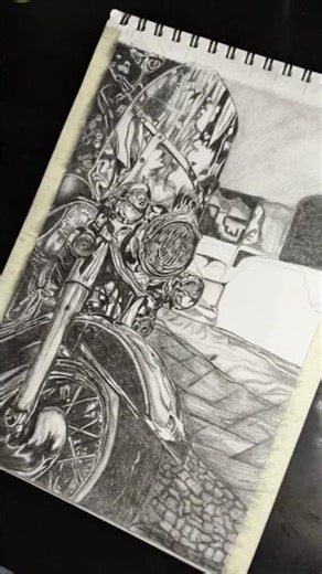 royal Enfield bullet #ytubeshort #art #drawing # bullet #sketch