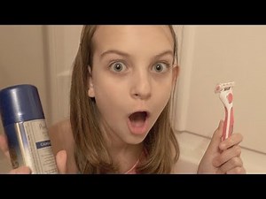 FIRST SHAVE WITH A RAZOR | SHE IS SO SCARED! | SCHICK QUATTRO REVIEW