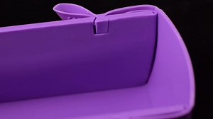 coox WUNDERFORM Basic L in Dunkelrot, die erste faltbare Kastenform, platzsparende Backform aus Silikon BPA-frei