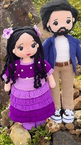 Crochet couple dolls🥰💜#crochet #viral #short #amigurumi #foryou #couple #love #millionviews